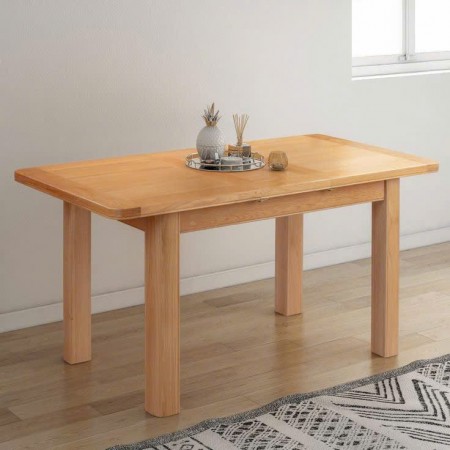Forrester : Bàn Ăn Gỗ Sồi Kéo Giản 1m5 ⇔ 1m85 ⇔ 2m2